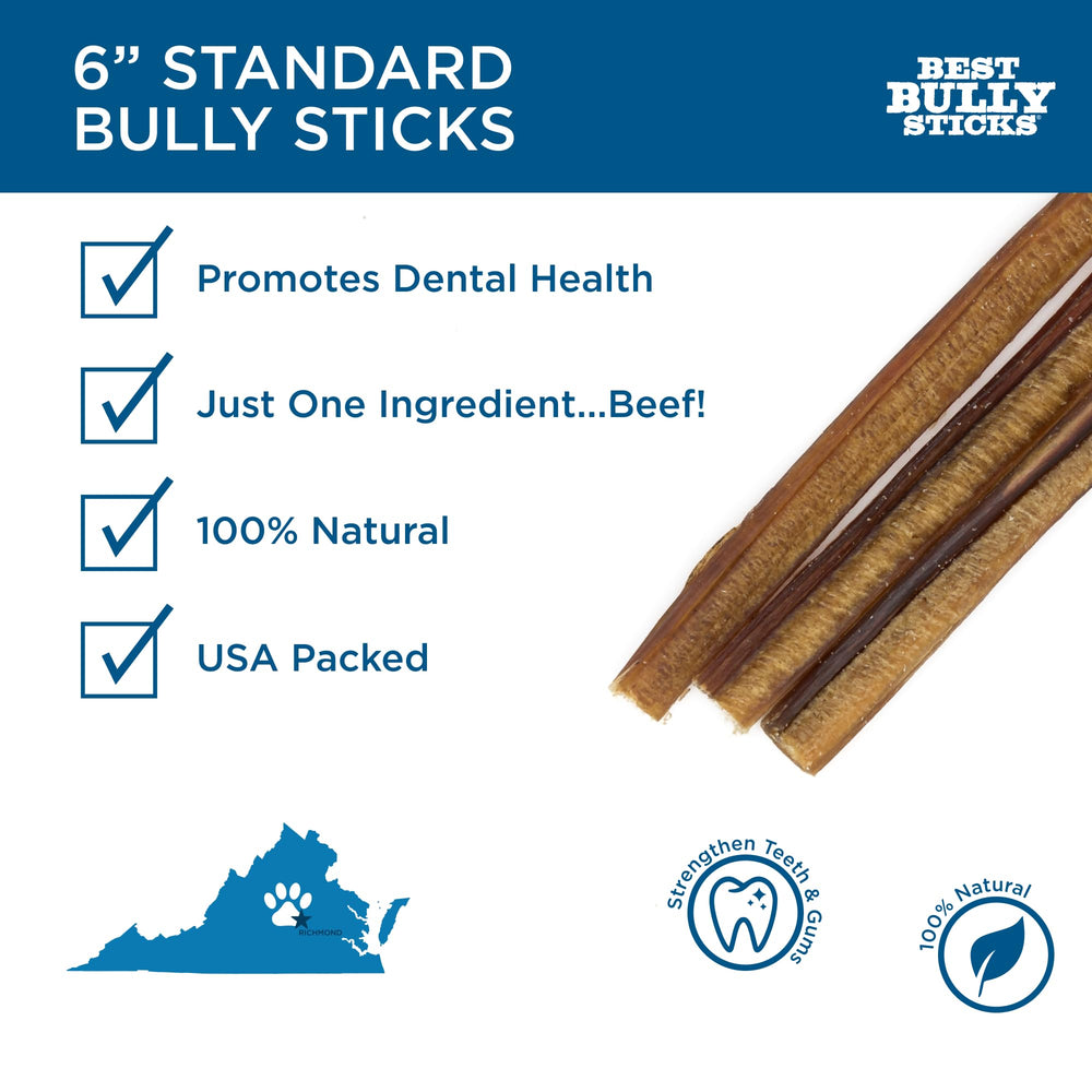 Best Bully Sticks perro masticando palito, premio duradero para entrenamiento