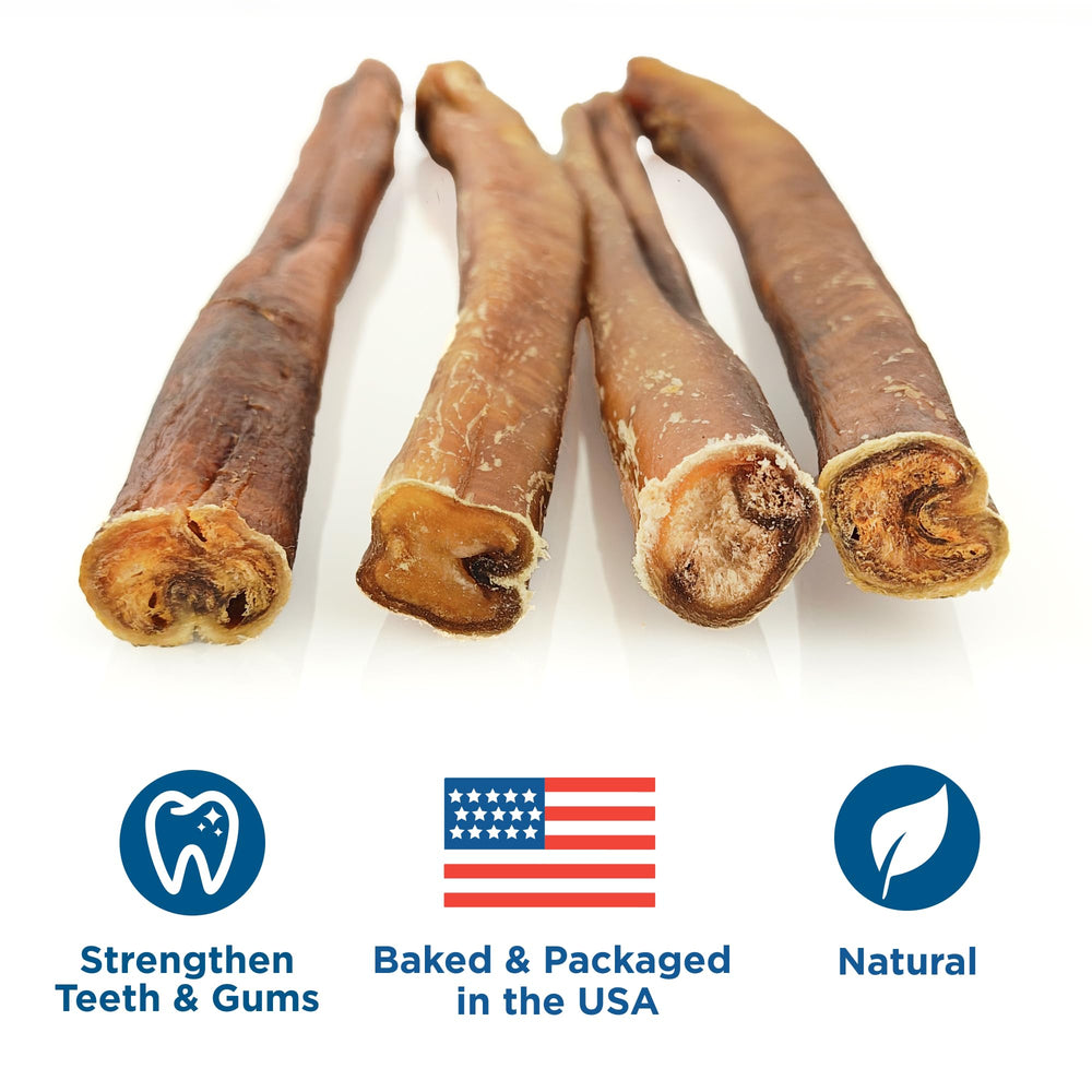 Best Bully Sticks sin granos ni aditivos, opción segura para perros grandes.