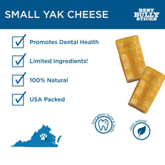 Best Bully Sticks Queso de Yak Himalayo, textura cremosa, ideal para masticación suave