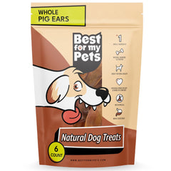 Best For My Pets orejas de cerdo para perros grandes enteras para masticación natural