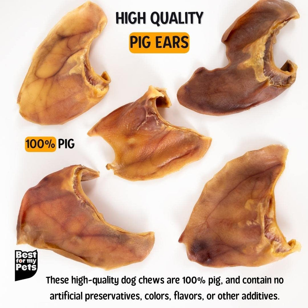 Best For My Pets orejas de cerdo para perros grandes ideal para entrenamiento