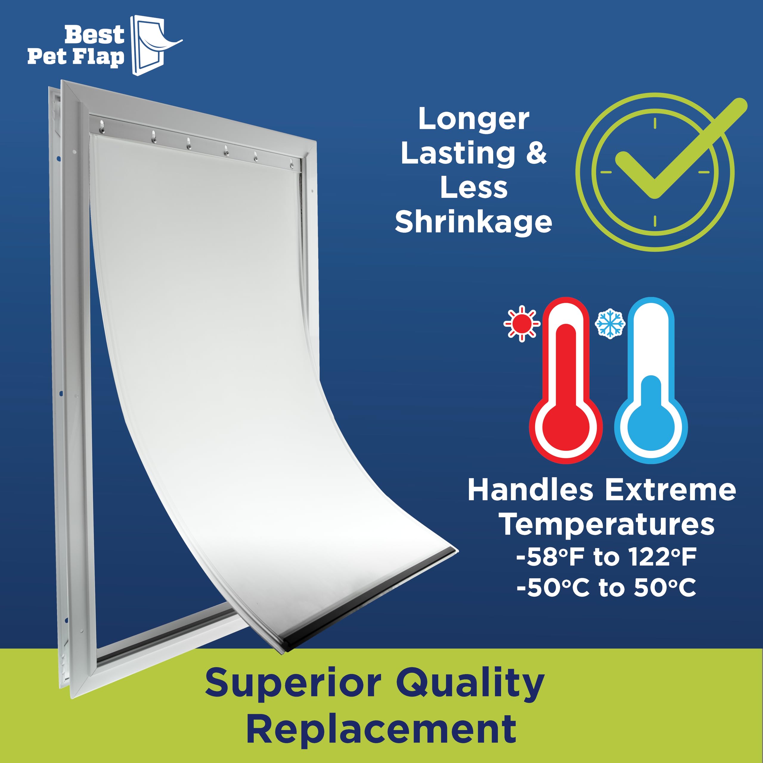 Best Pet Flap XL tapa sin PVC libre de BPA para mayor seguridad