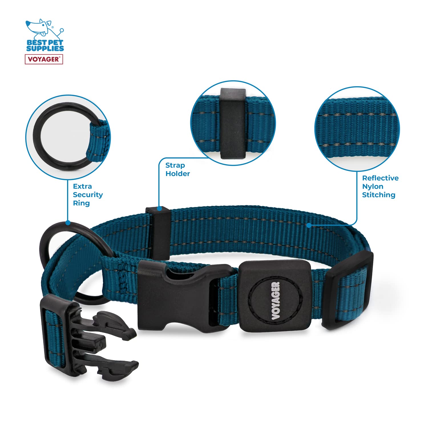 Mango de neopreno Voyager de Best Pet Supplies para paseos cómodos.