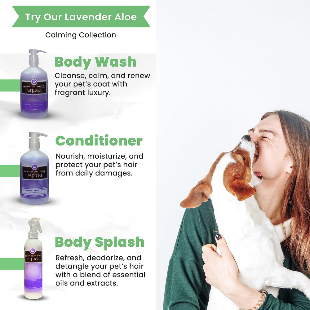 Aplicación de Best Shot Scentament Spa en pelaje facilita peinado y elimina estática.