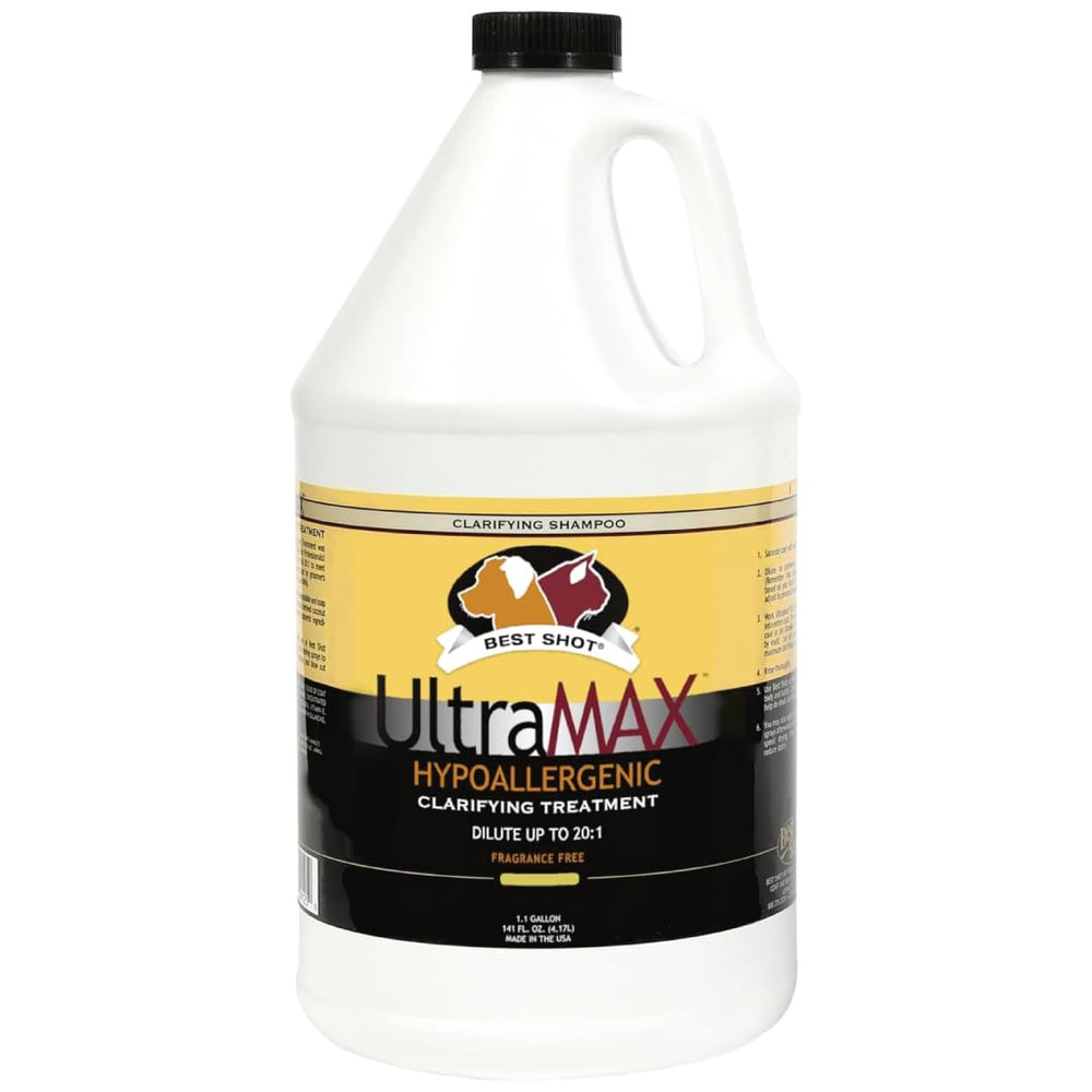 Best Shot UltraMAX champu clarificante, botella para mascotas, limpieza suave