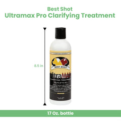 Best Shot Ultramax Pro Clarifying Champú espuma: aplicación suave para pelaje brillante.