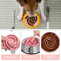 Bestalk diseño laberinto rosado ofrece reto suave durante cada comida