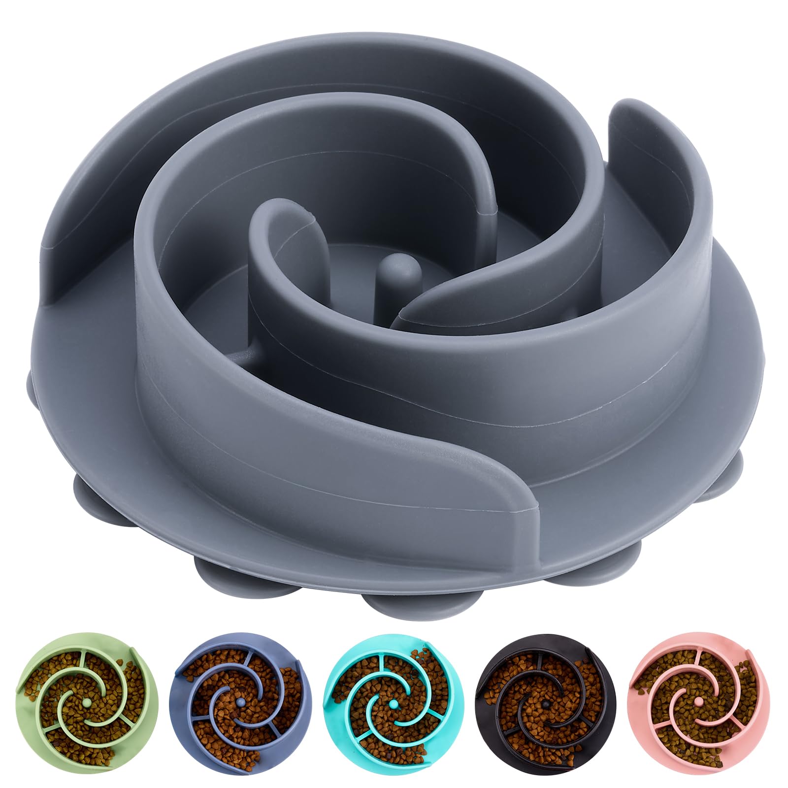 Bestalk inserto lento para perros en silicona suave, ideal para comer con ritmo pausado.