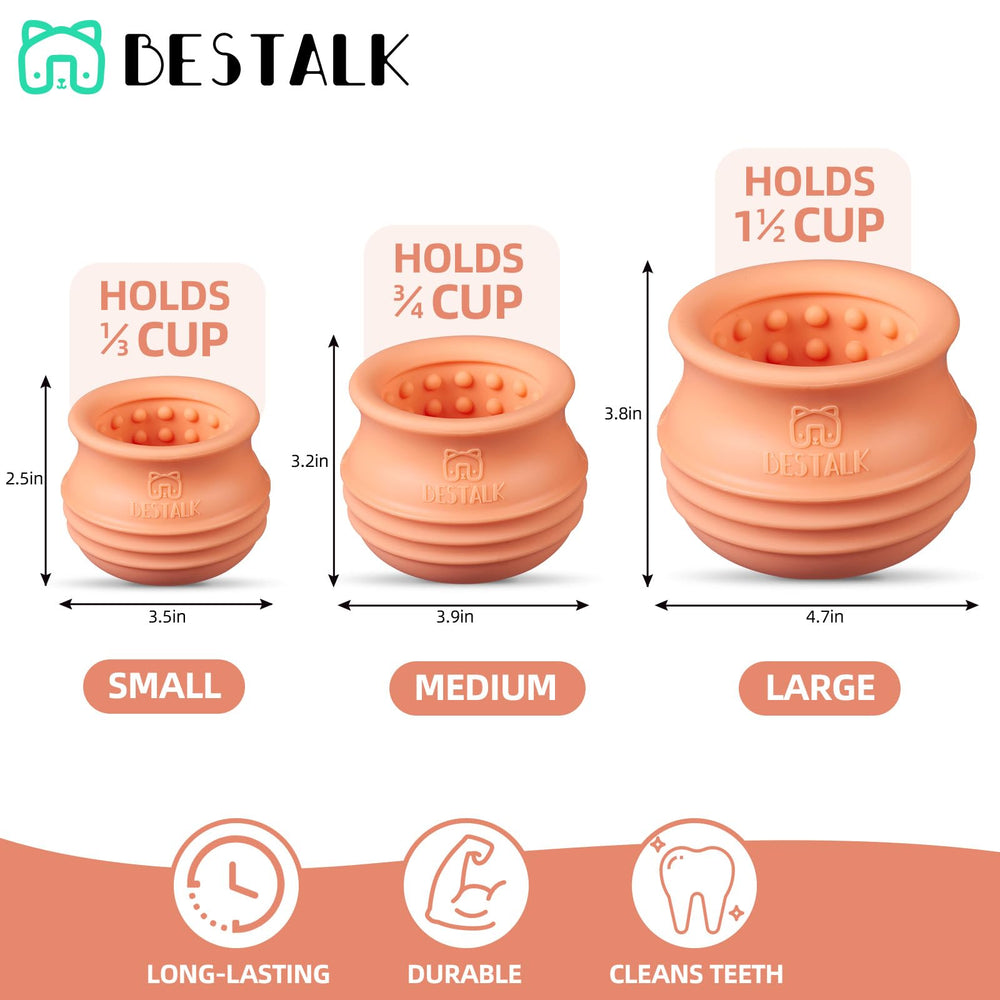 Bestalk Juguete color naranja pastel para perros, fácil de ubicar y usar