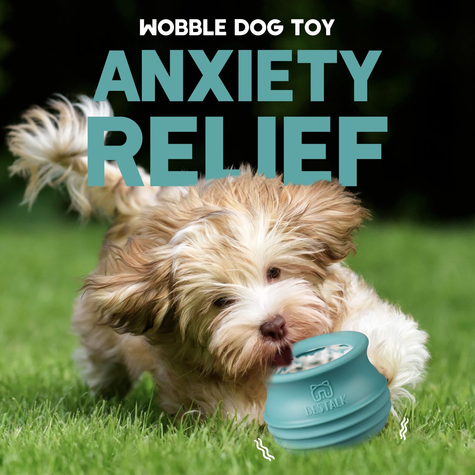 Bestalk Juguete ondulante interactivo para perros favorece estimulación mental