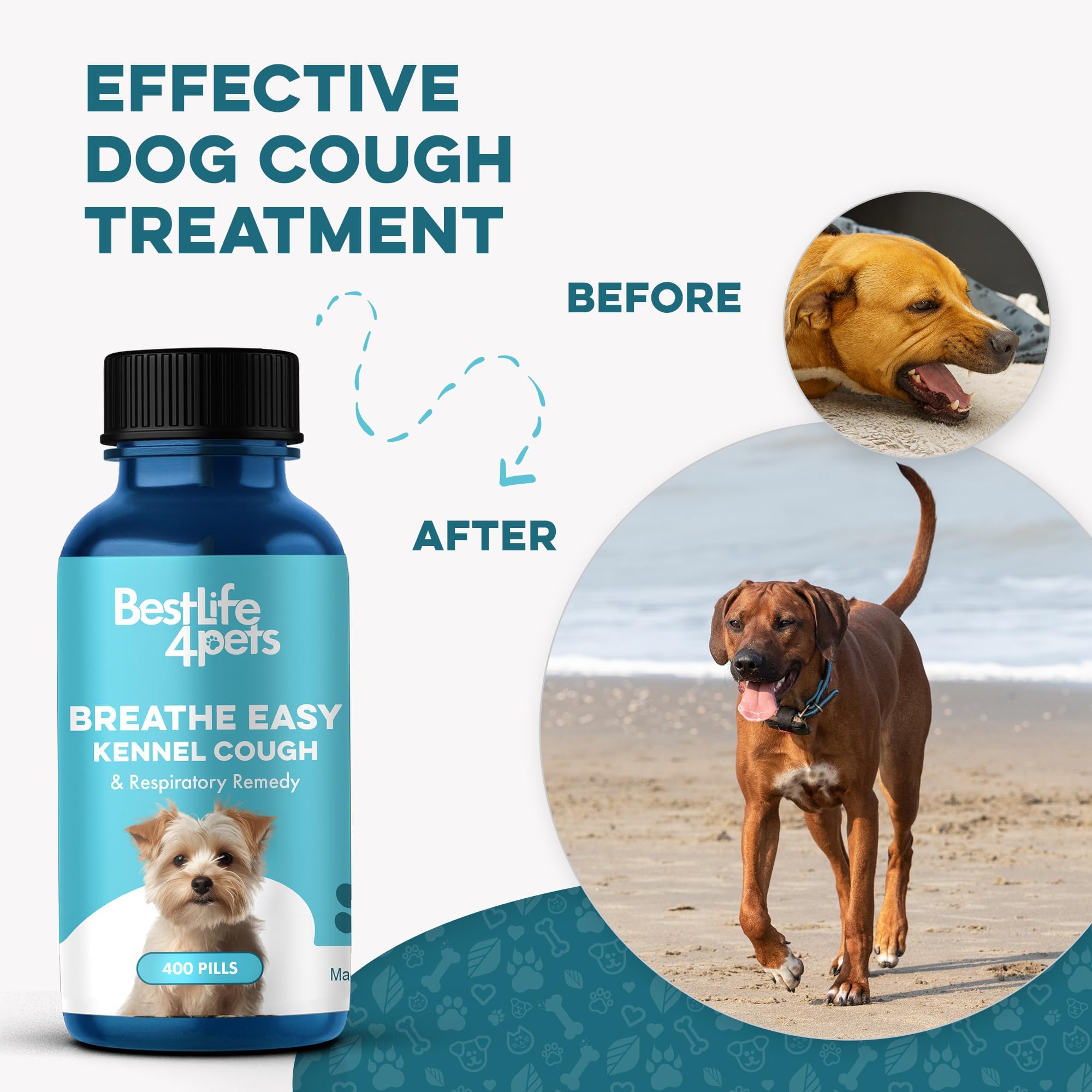 BestLife4Pets Breathe Easy: noche tranquila gracias a menor tos y respiración suave