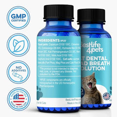 BestLife4Pets: pastillas-dentales-disolviendose-agua, administración rápida y sencilla.