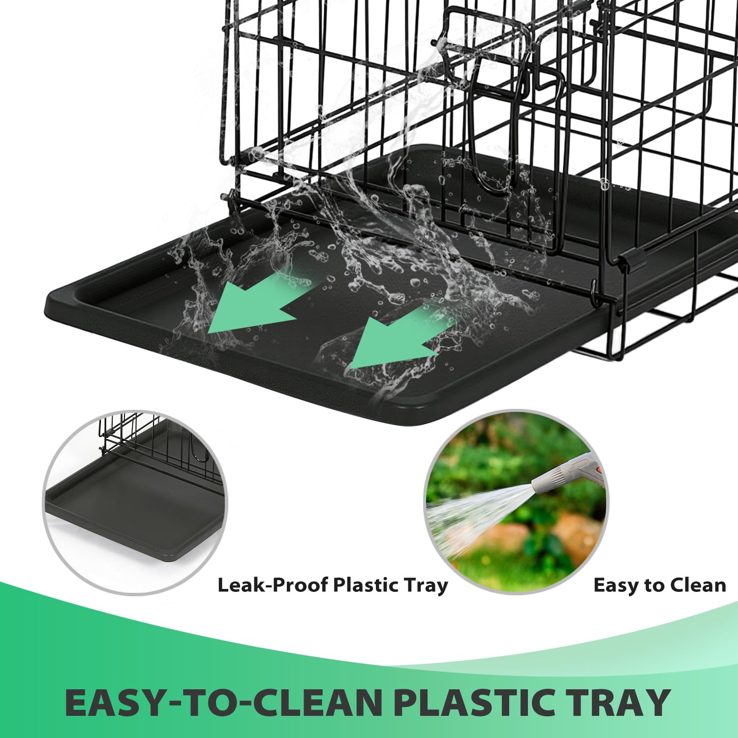 BestPet bandeja ABS extraíble facilita limpieza y control de olores