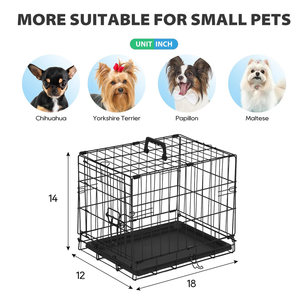 BestPet jaula para perros 18 pulgadas, uso interior y exterior seguro