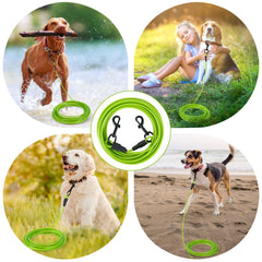 Betmaypet cuerda de 40 ft para perro verde, amplia zona segura para mascota