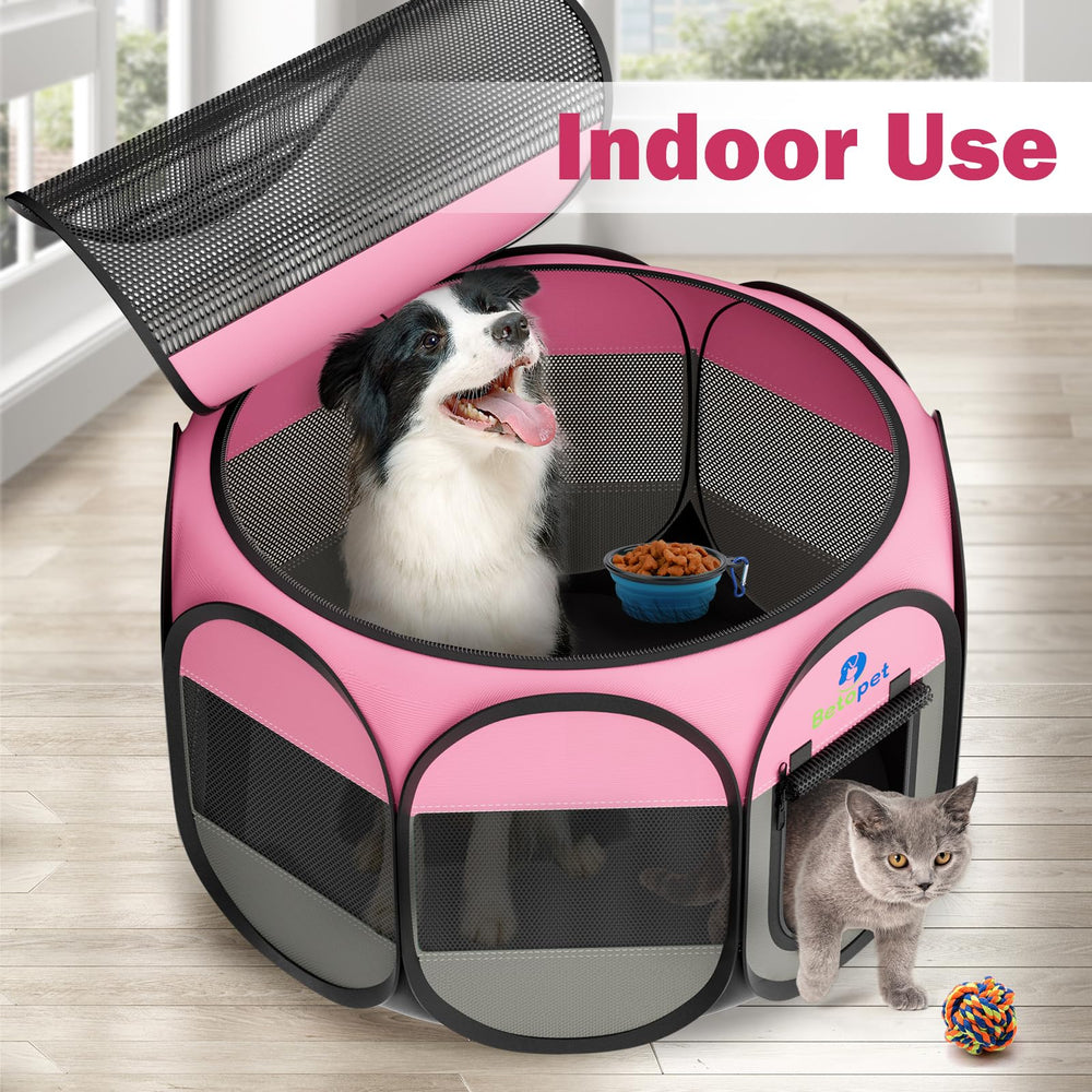 BETOPET cuenco plegable incluido para comer o beber en cualquier lugar.
