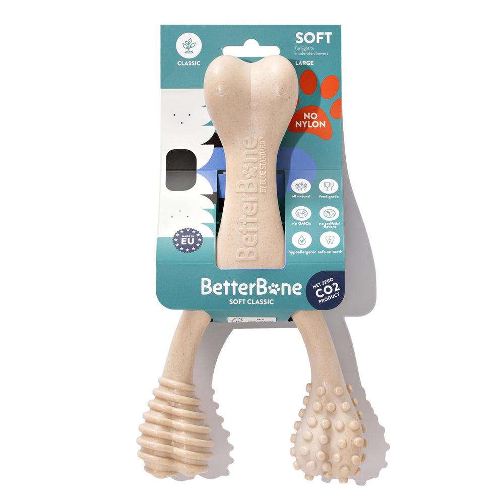 BetterBone densidad suave, mordedor para perros y dientes sensibles.