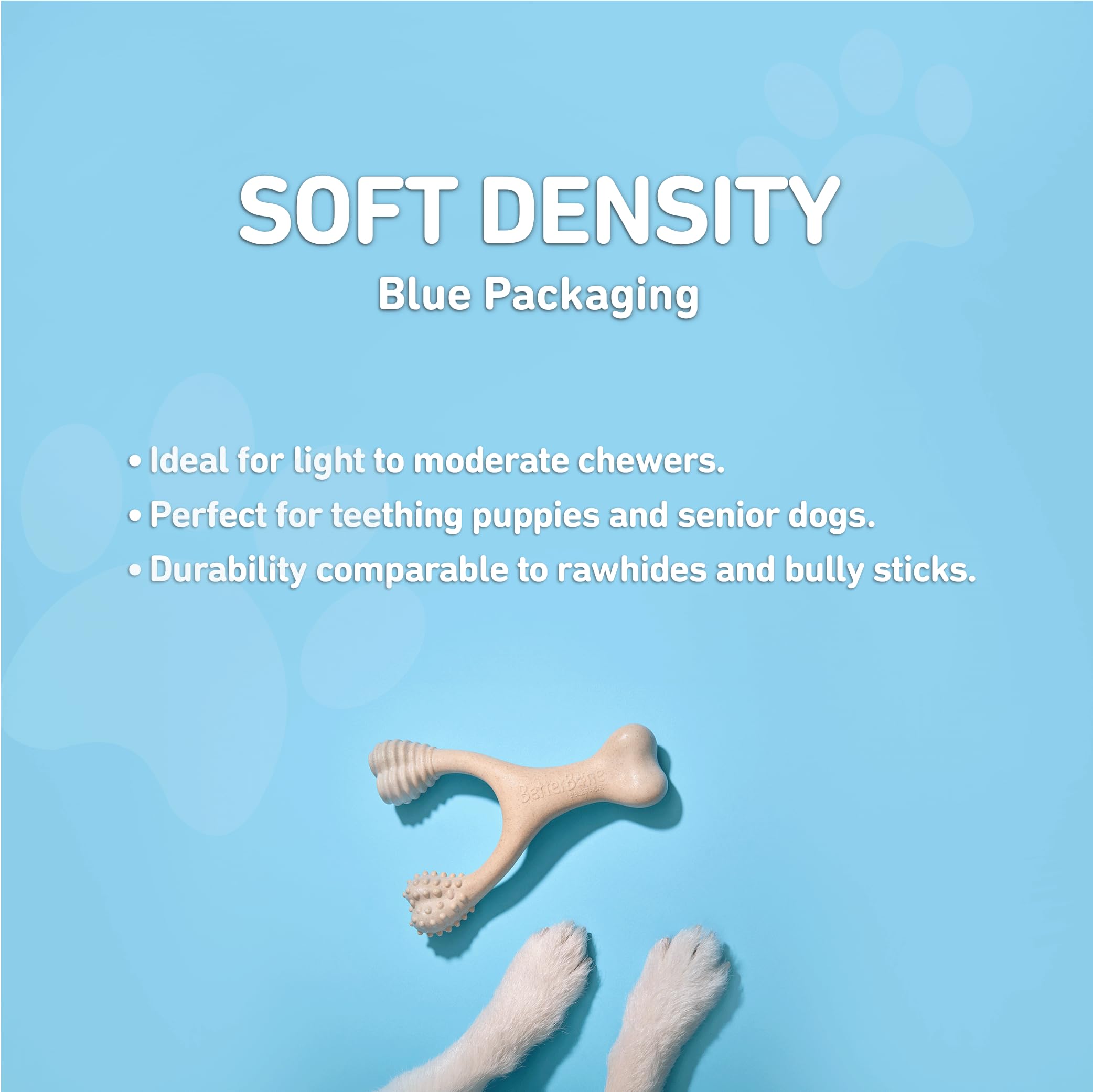 BetterBone resistente a astillas, fragmentos digestibles y seguros para masticación.