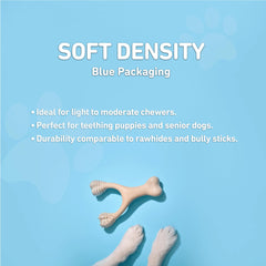 BetterBone resistente a astillas, fragmentos digestibles y seguros para masticación.