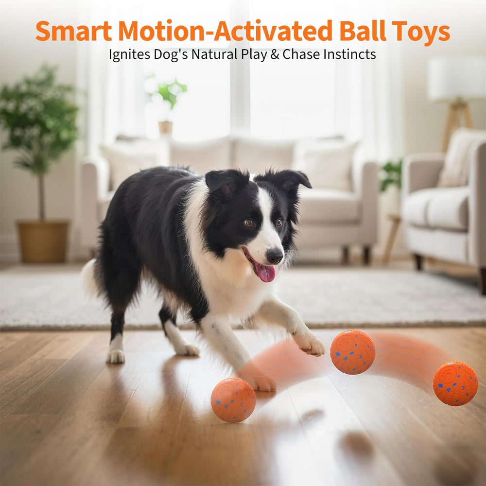 BFFWOW bola interactiva naranja para juego diario y energía.