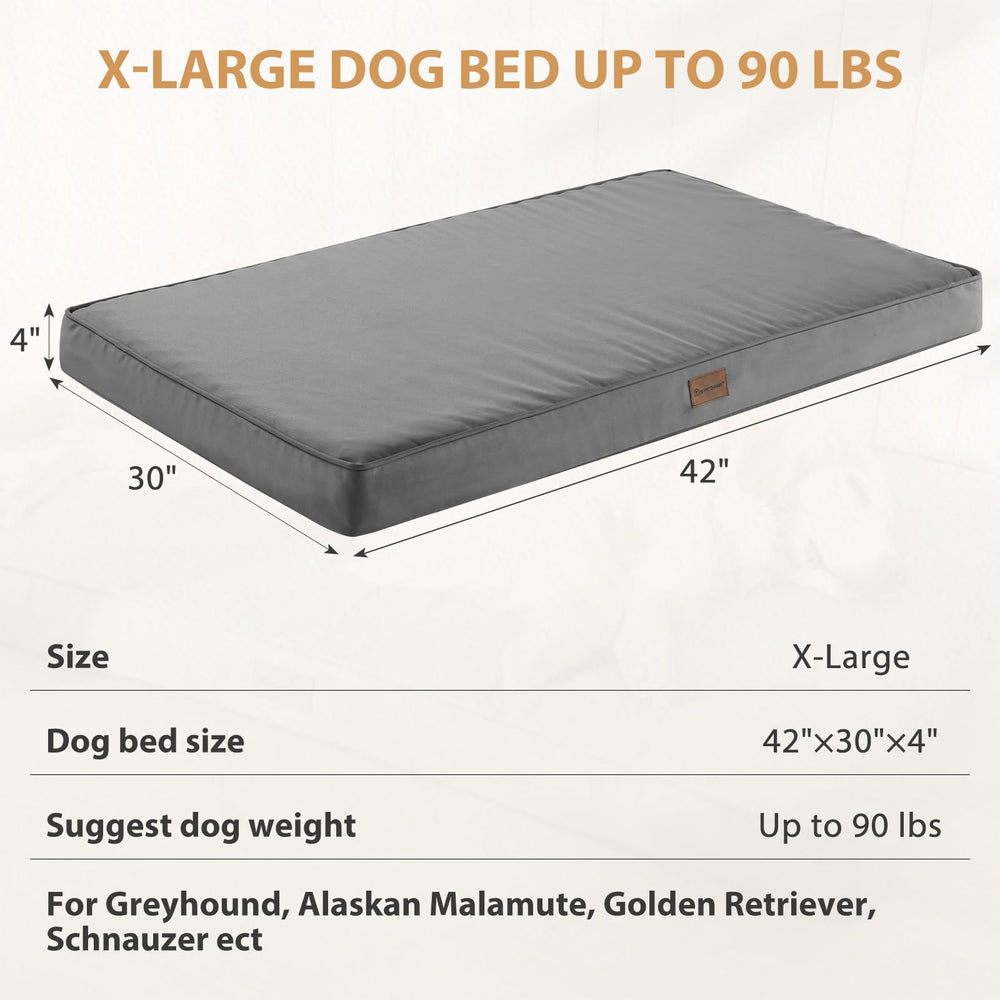Dimensiones 42x30 pulgadas de la cama BFPETHOME para espacio amplio.