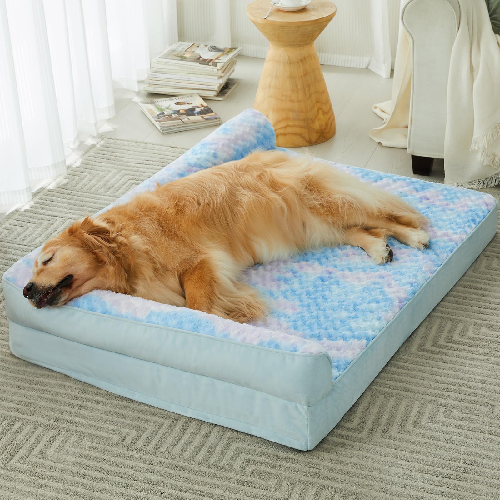 Cama ortopédica BFPETHOME para perros grandes ofrece apoyo de articulaciones