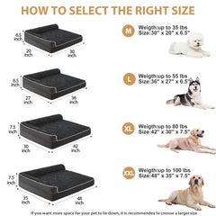BFPETHOME CAMA PERRO DISENO EN-L ofrece soporte para cabeza y cuello