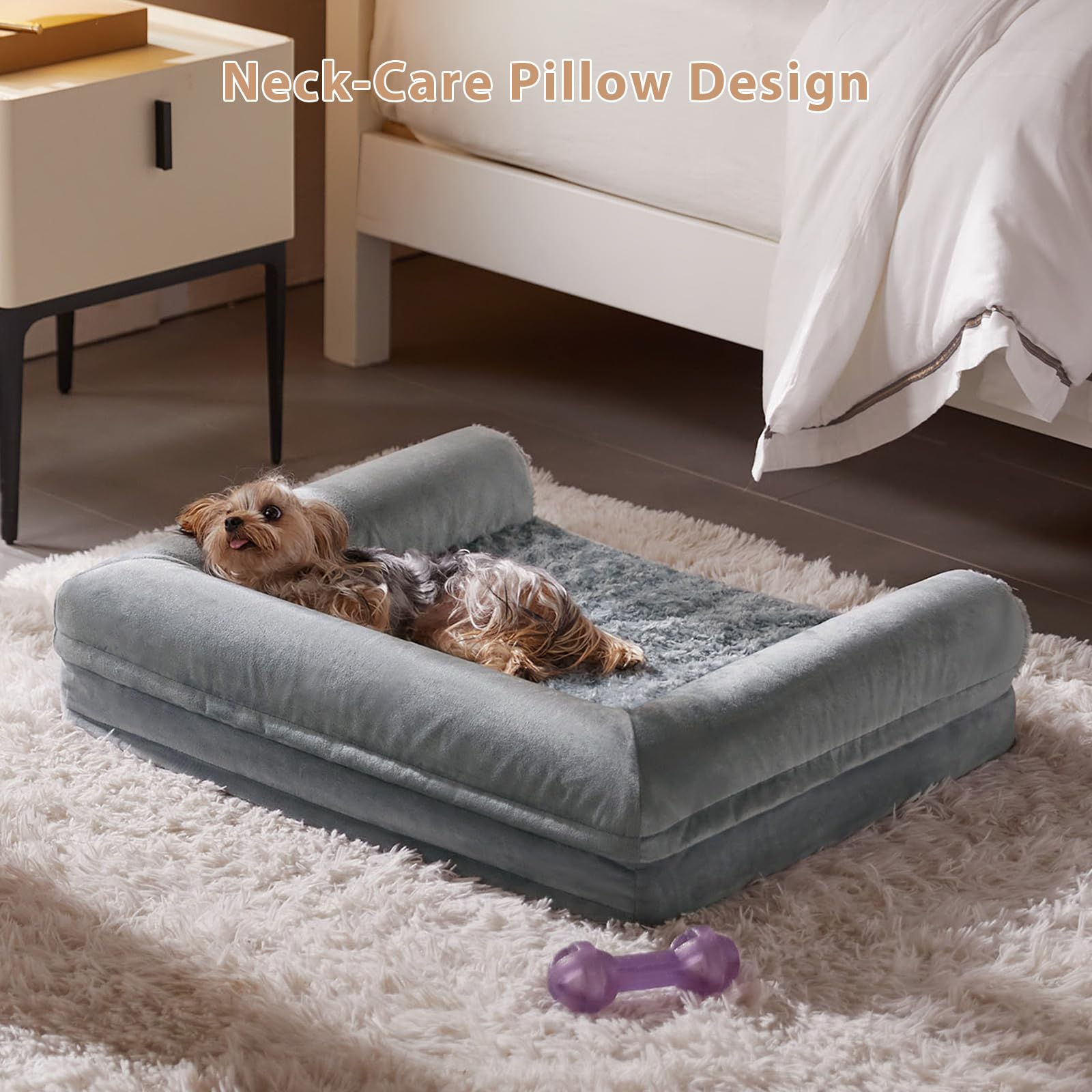Diseño en U de BFPETHOME con soporte para cuello y cabeza del perro.