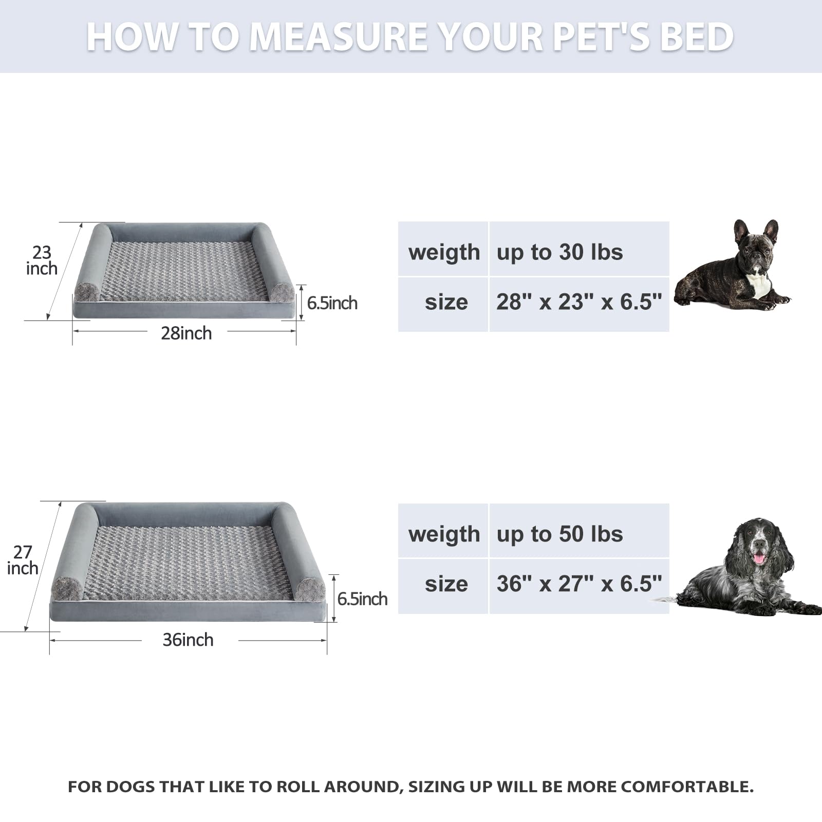 Funda lavable e impermeable de BFPETHOME para fácil limpieza y uso diario.