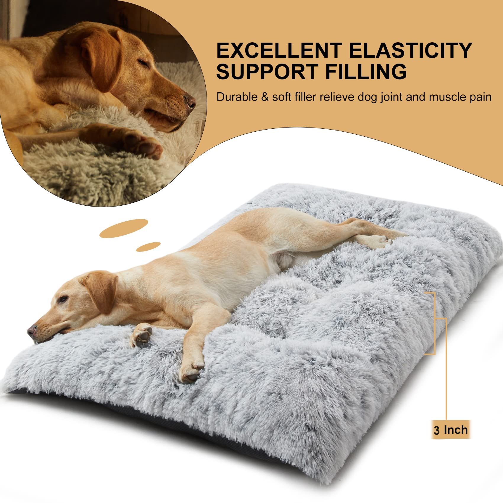 Funda lavable a máquina de la cama BFPETHOME para limpieza rápida.