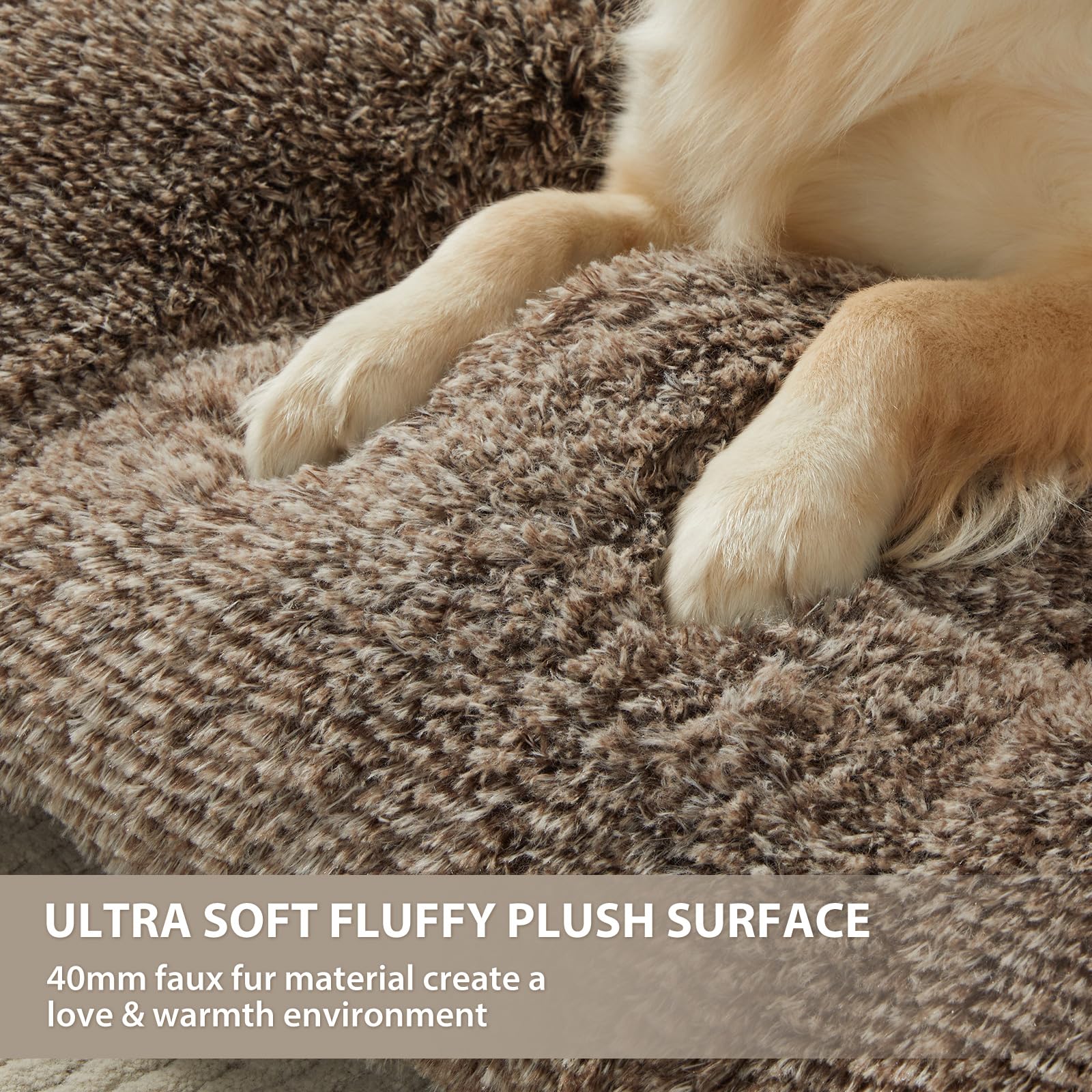 Dimensiones 41x27 de la cama BFPETHOME para perros grandes