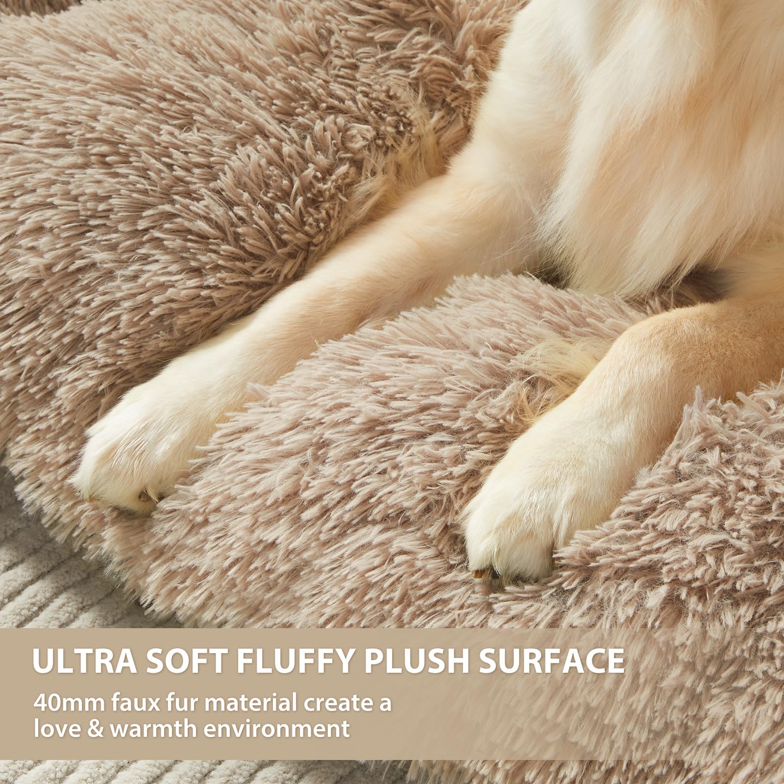 Cama BFPETHOME extragrande con dimensiones 48x29x5 pulgadas para perros grandes