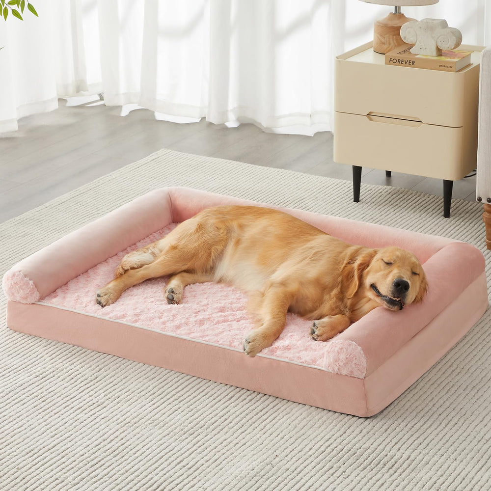 BFPETHOME cama de perro grande, vista general, para confort y apoyo diario.