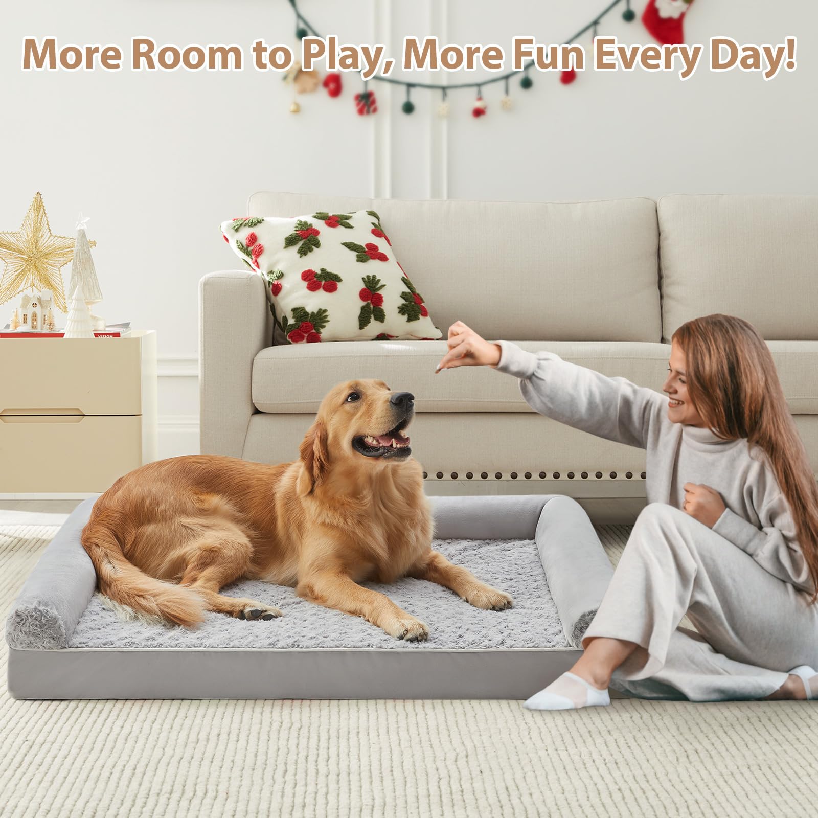 Cama impermeable con funda interior protectora para mayor durabilidad.