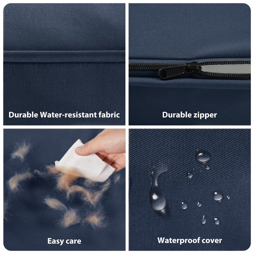 Funda lavable a máquina para limpieza rápida.