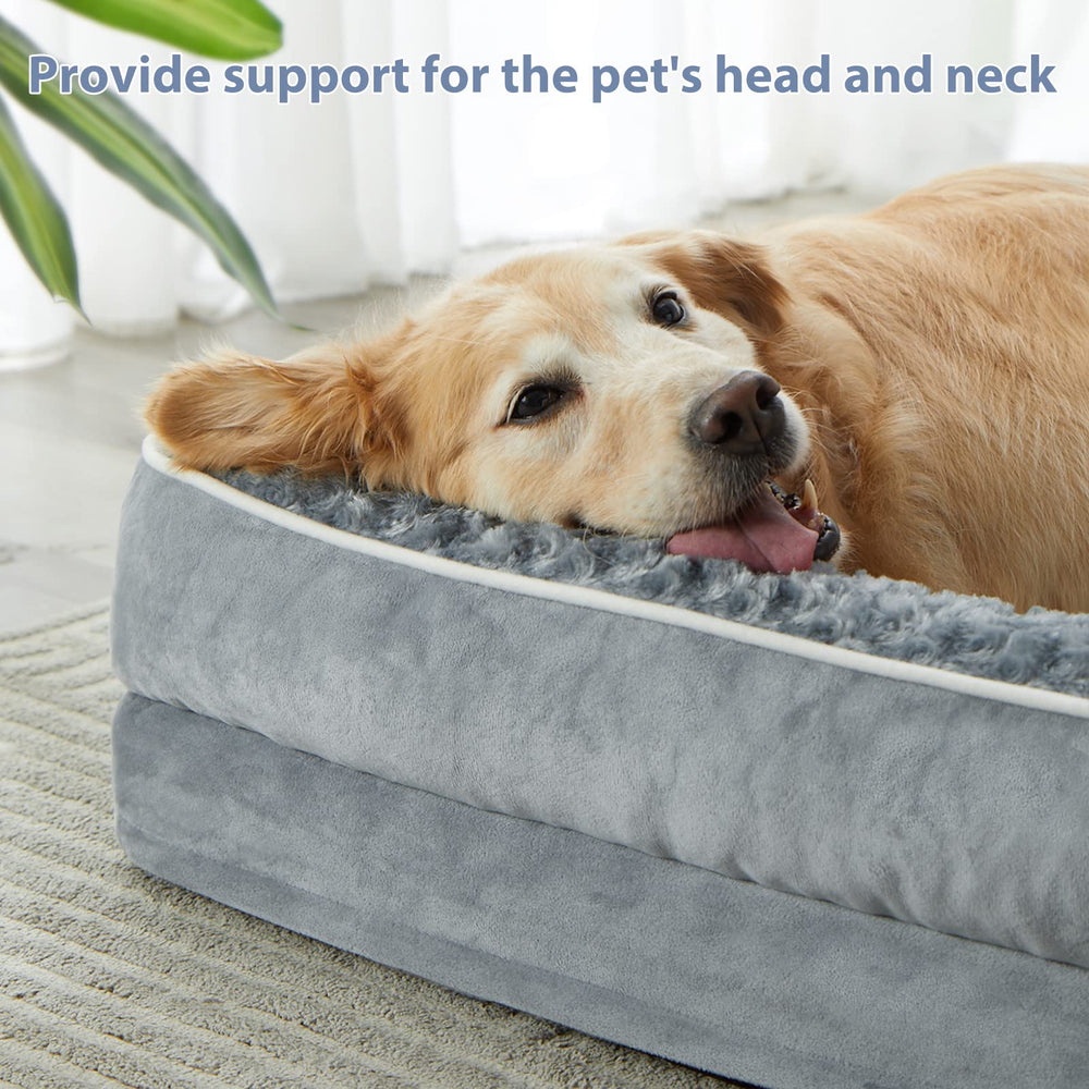 Sofa cama BFPETHOME para perros grandes con funda lavable