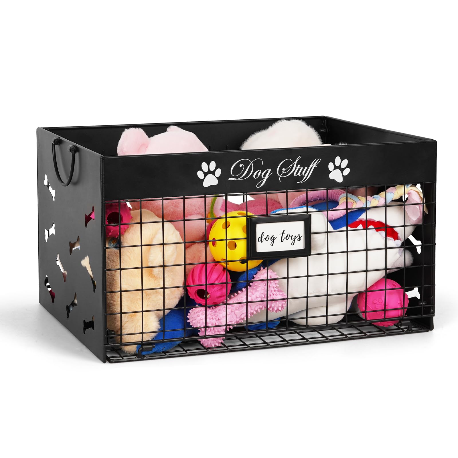 Canasto de juguetes Bfttlity para perro grande con asas para transportar y ordenar.