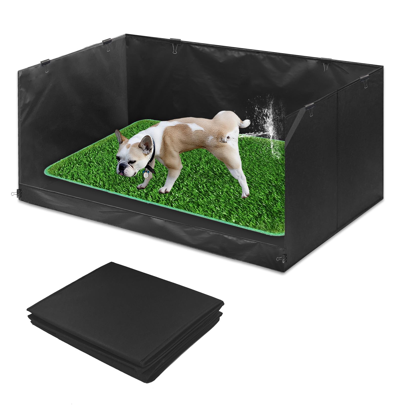 Bhyhok bandeja para perros con bordes altos protege el espacio interior.