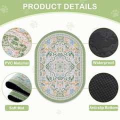 Bienbee alfombra-arena-gato-resistente-agua: capa impermeable que evita filtraciones.