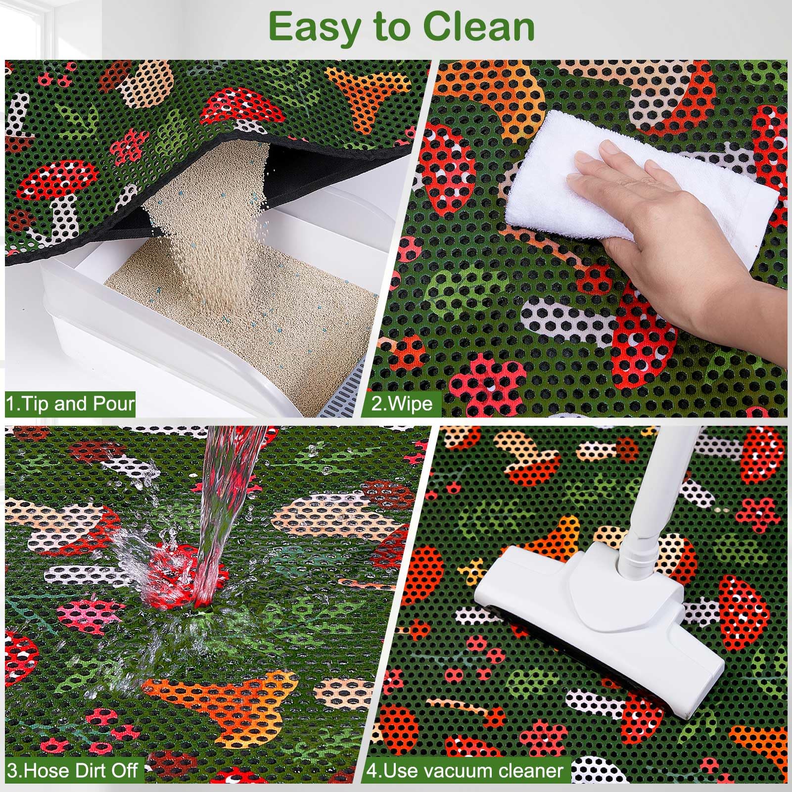 Bienbee alfombrilla resistente al agua para suelos limpios.