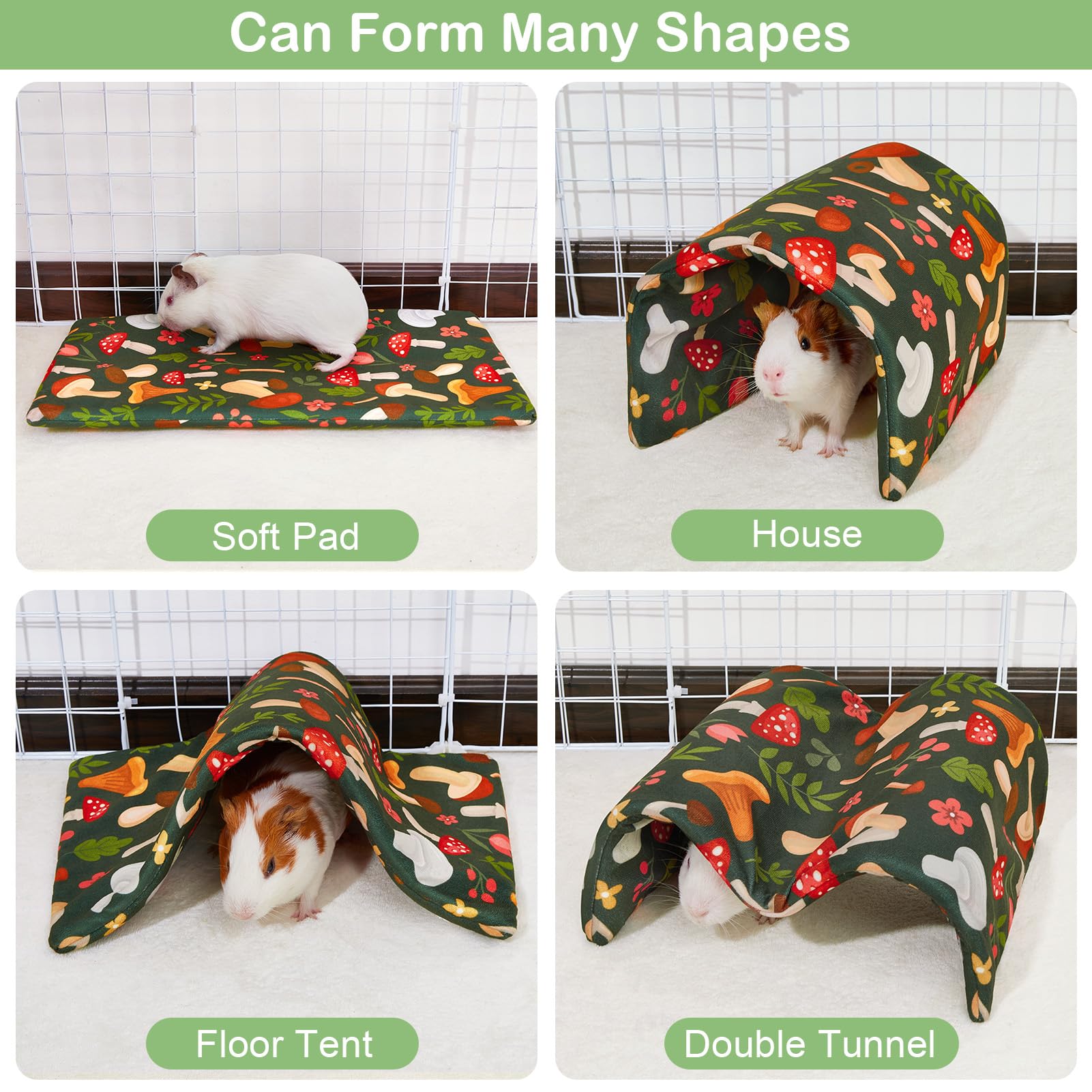 Bienbee diseño plegable para conejo, variedad de formas para entretenimiento.