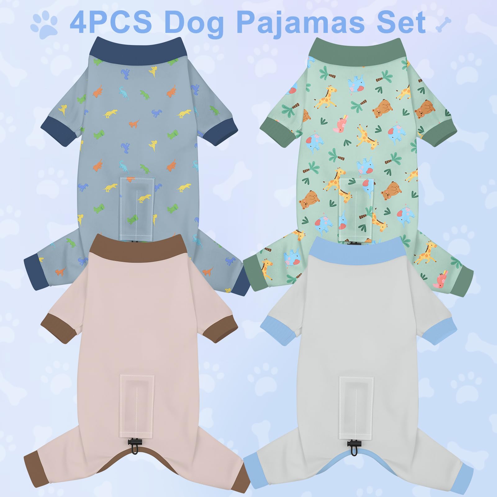 Pijama Bienbee para perro con mariposas, suave y transpirable para dormir