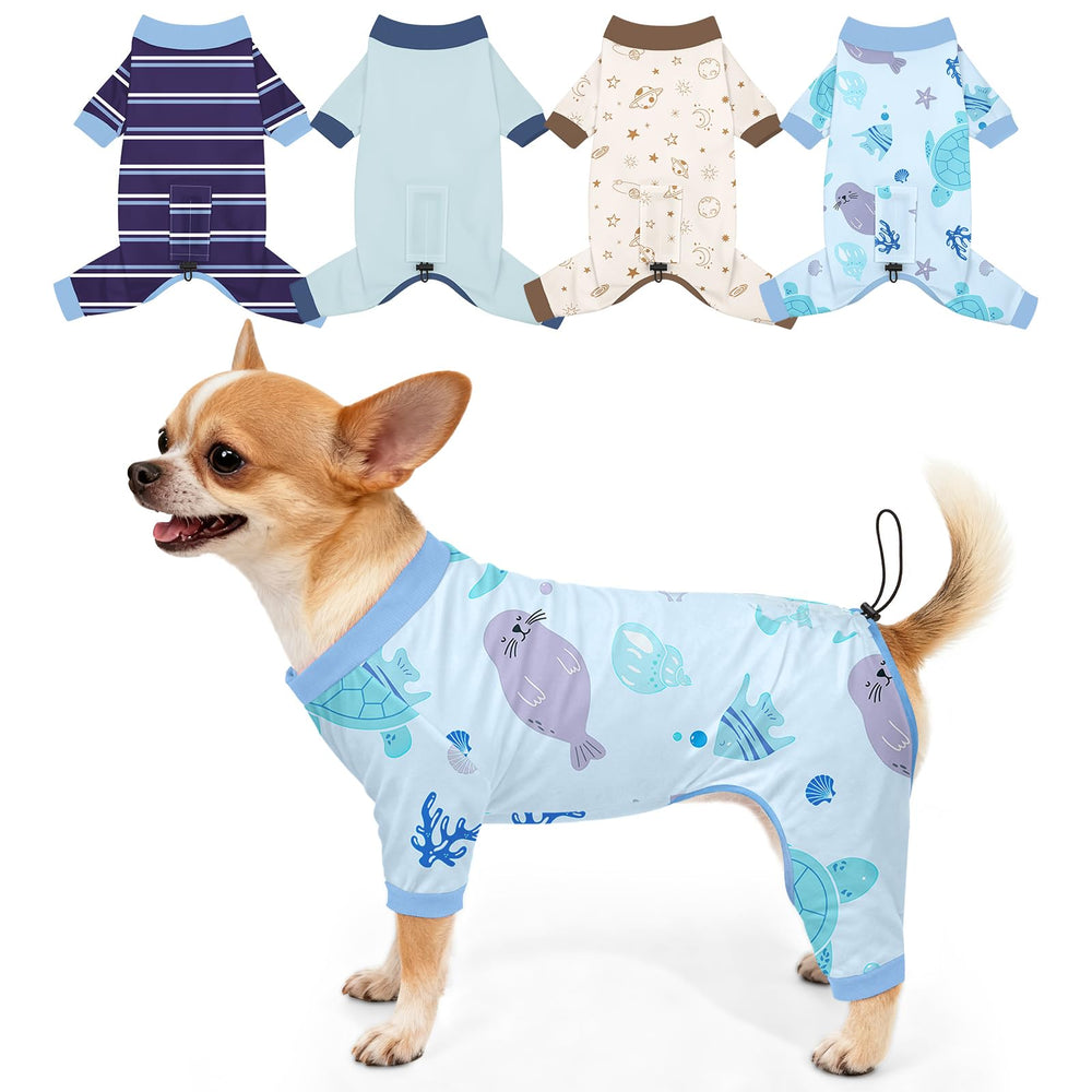 Bienbee pijamas para perro 4 piezas, cómodo para dormir.