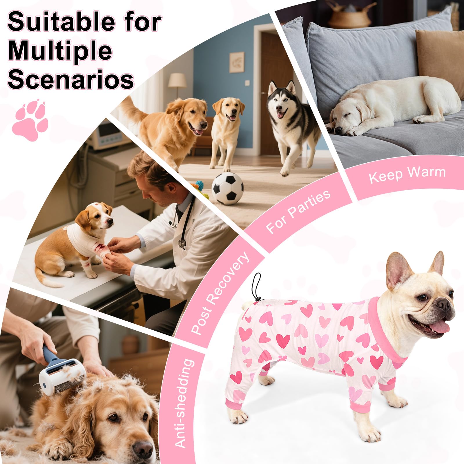 Bienbee pijamas para perro animales divertidos, aptas para todas las tallas.