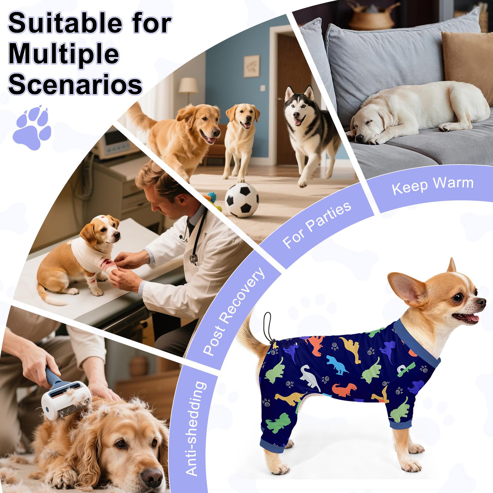 Bienbee pijamas para perro diseño cómodo, ideal para descansar en casa