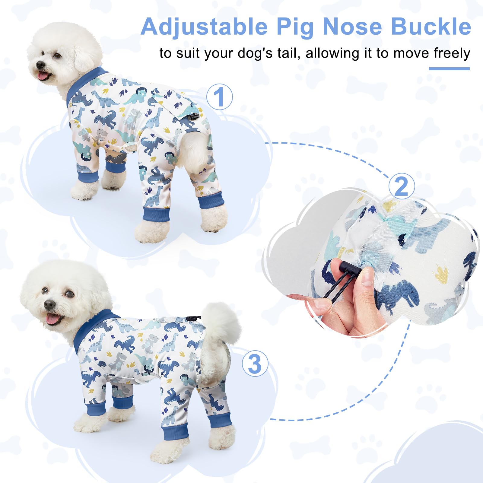 Bienbee pijama para perro pato, cómodo y práctico para dormir