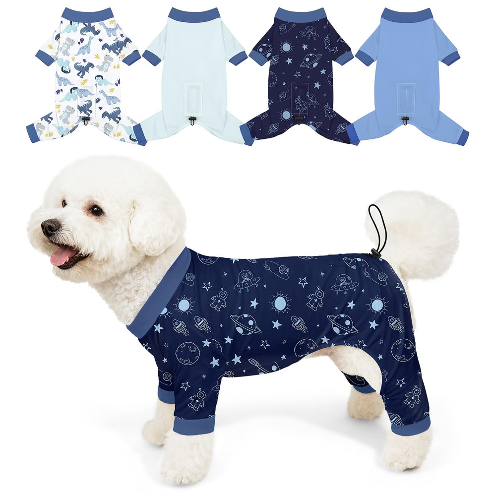 Bienbee pijamas para perro con dinosaurio, cómodo para juego diario.