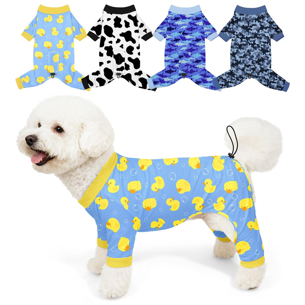 Bienbee pijamas para perros conjunto de 4 diseños coloridos para juego y fotos