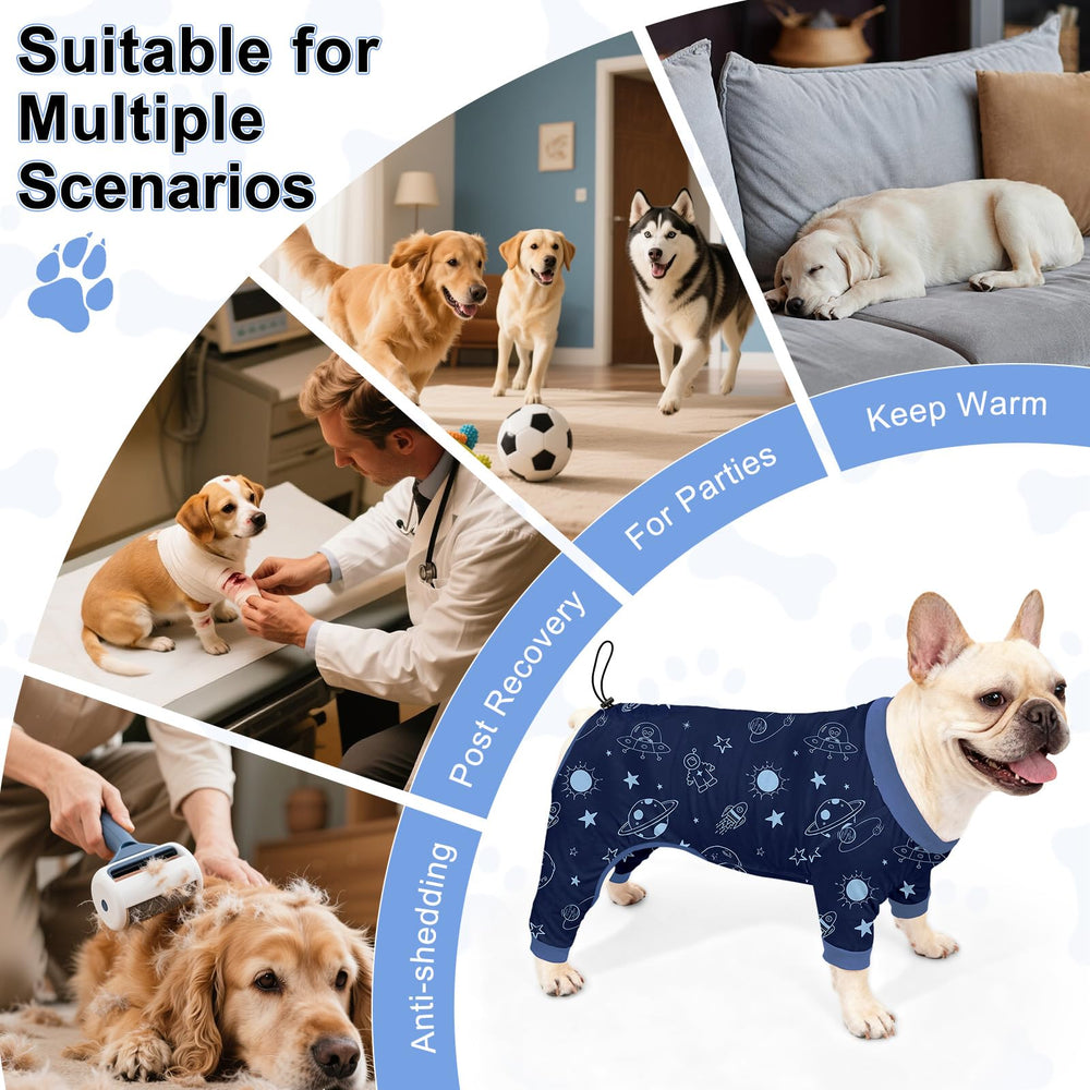 Bienbee pijamas para perros con patitas, acabado suave favorece el descanso.