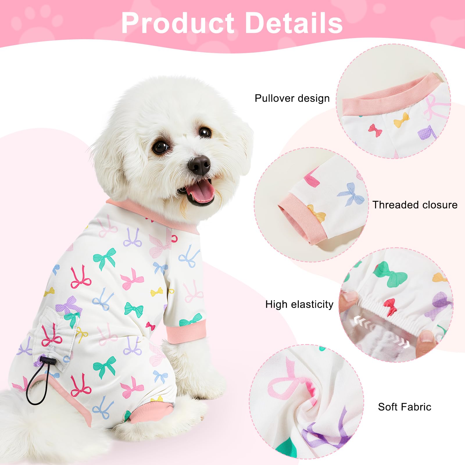 Bienbee pijamas para perros dinosaurios, diseño llamativo para actividades diarias.